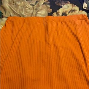 Rib Column Maxi Skirt